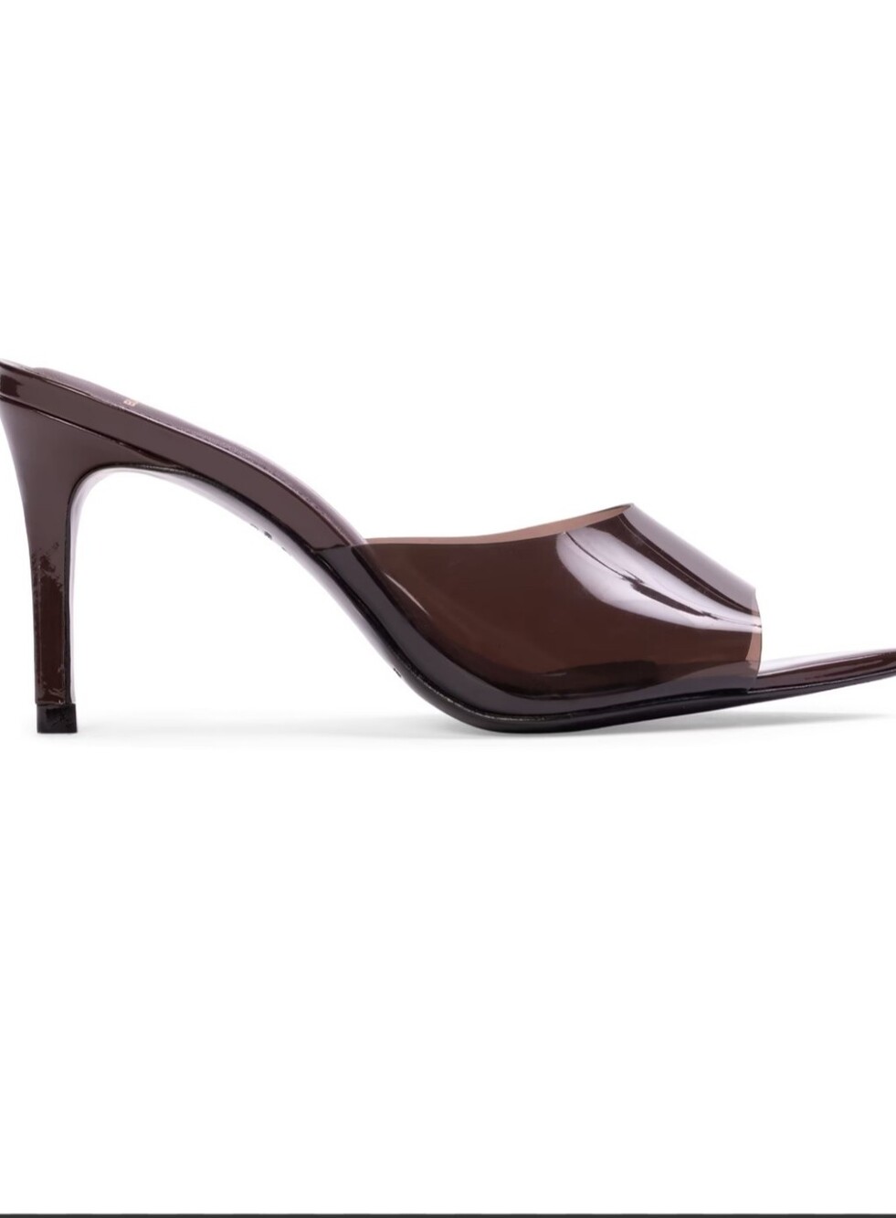 Black Suede Studi Burgundy/Ruby Red Patent Mule Heels size 6 new in box